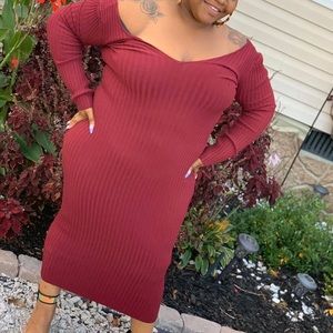 Fall Maxi Sweater Dress